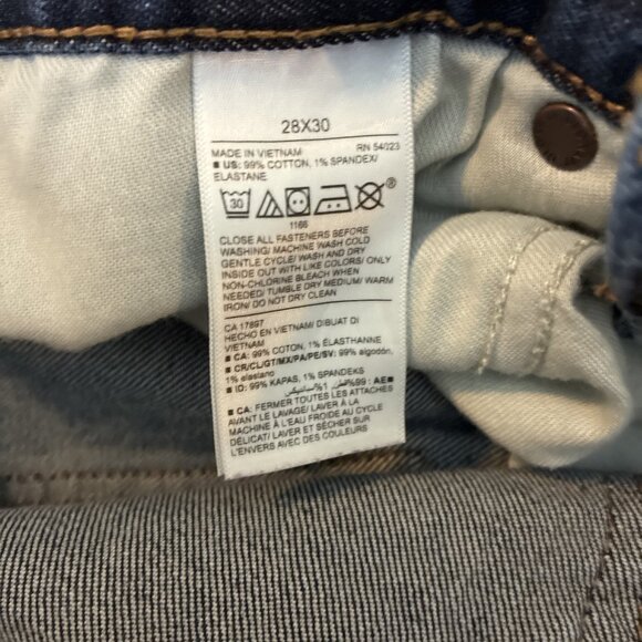 Old Navy Mens 28x30 Straight Built In Flex Jeans Blue Denim Stretch Casual - Picture 7 of 7